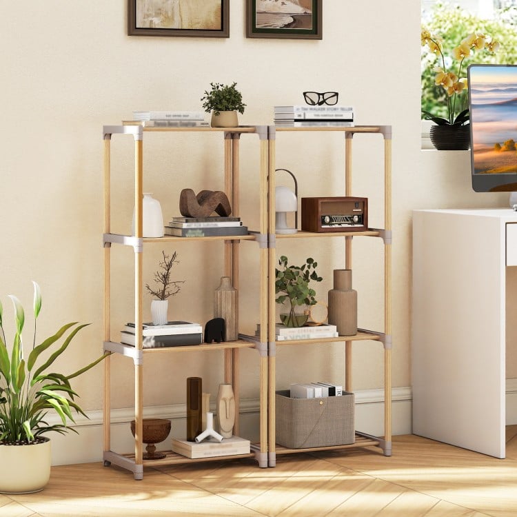 5-Tier Bookshelf with Open Shelves for Home Office and Bathroom-5-Tier