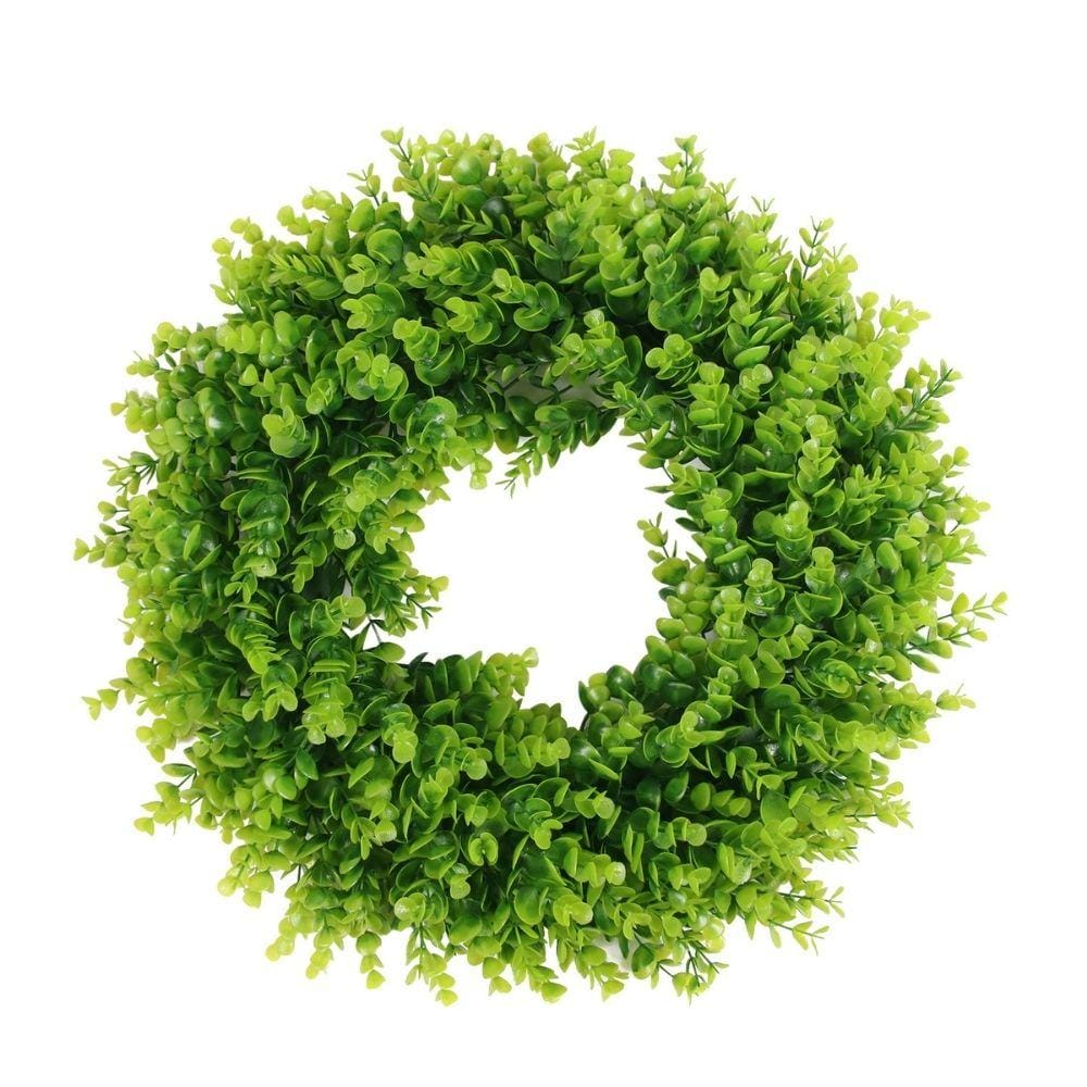 Elsie Artificial Eucalyptus Wreath 18.9'' 
