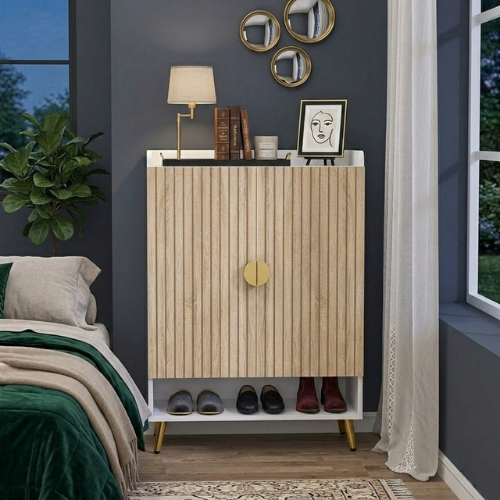 7-Tier Shoe Cabinet, Shoe Storage Organizer with Adjustable Shelves