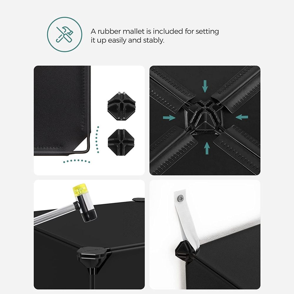 SONGMICS Cube Storage Organizer, Set of 16 