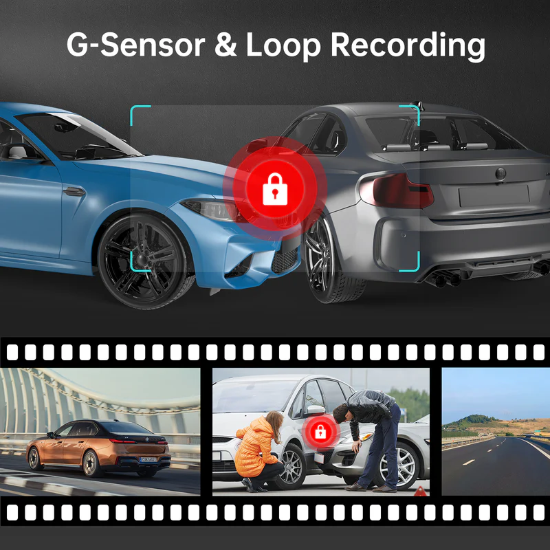 AZDOME M330 1080P Front Dash Cam 