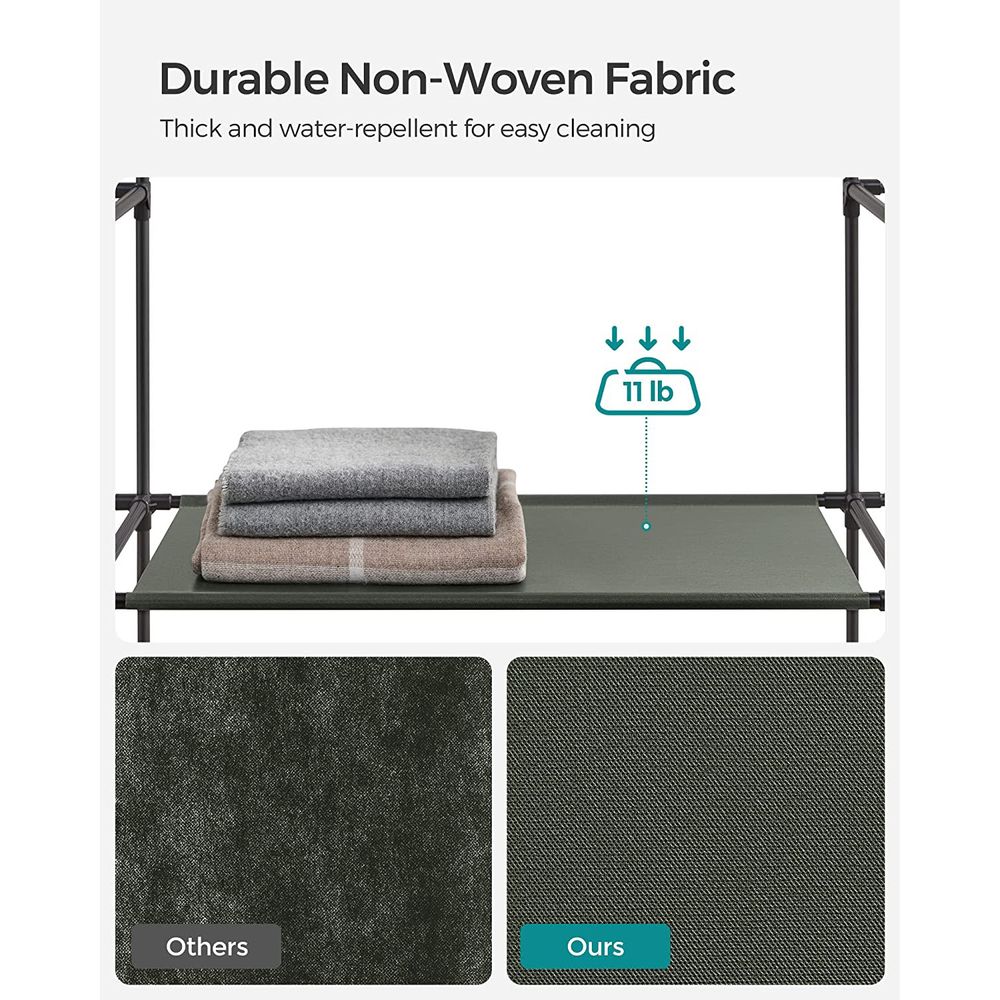 SONGMICS Portable Closet with Non-Woven Fabric Cover 