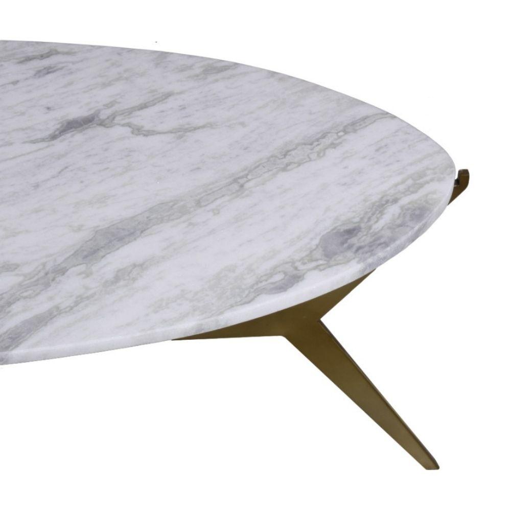 Riva Oval Marble Coffee Table 