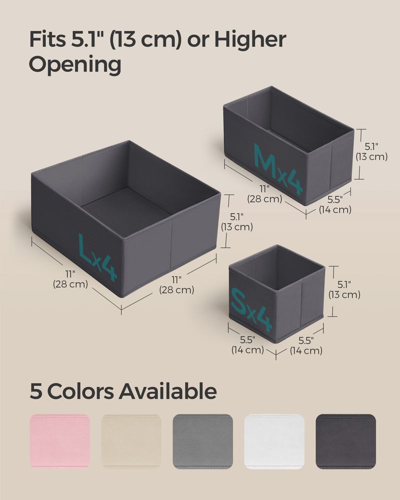 SONGMICS Dresser Drawer Organizers 