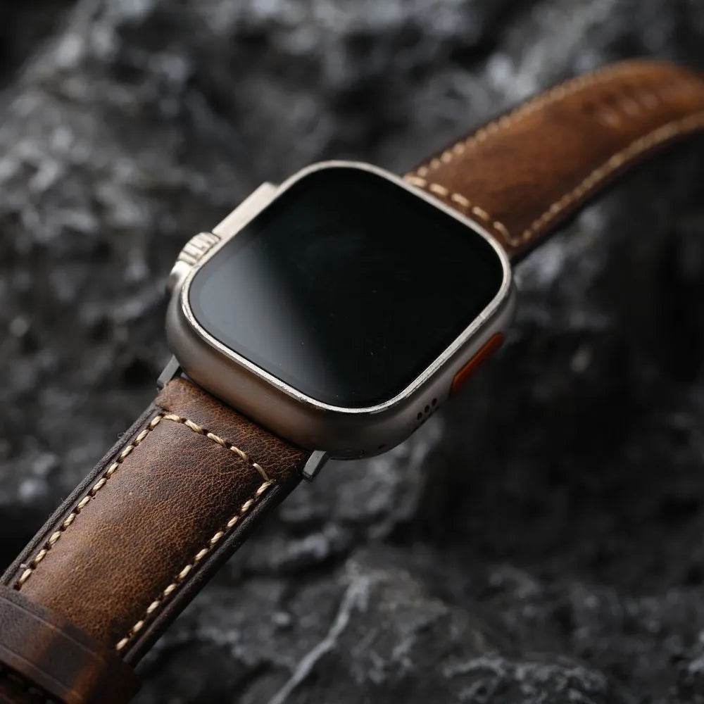 Pure Cowhide Strap Retro Style Watch Bracelet 