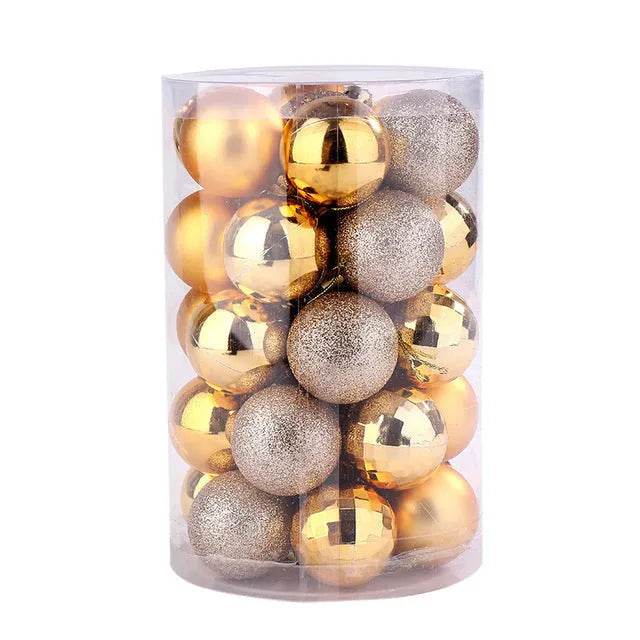 34 Christmas Ball Set 4cm Christmas Ornaments 