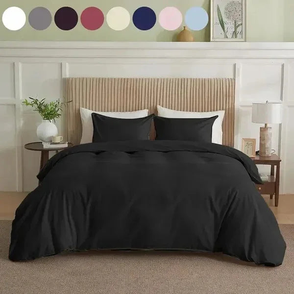 Serta Simply Clean Solid Duvet Cover King 