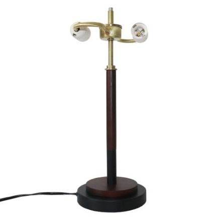 High Quality Hotel European Modern Bed Side Nightstand Decorative Led Table Desk Lamp, Cosmiclume Black Umbrella Shaped Table Lamp - Walnut - Bronze 110V 