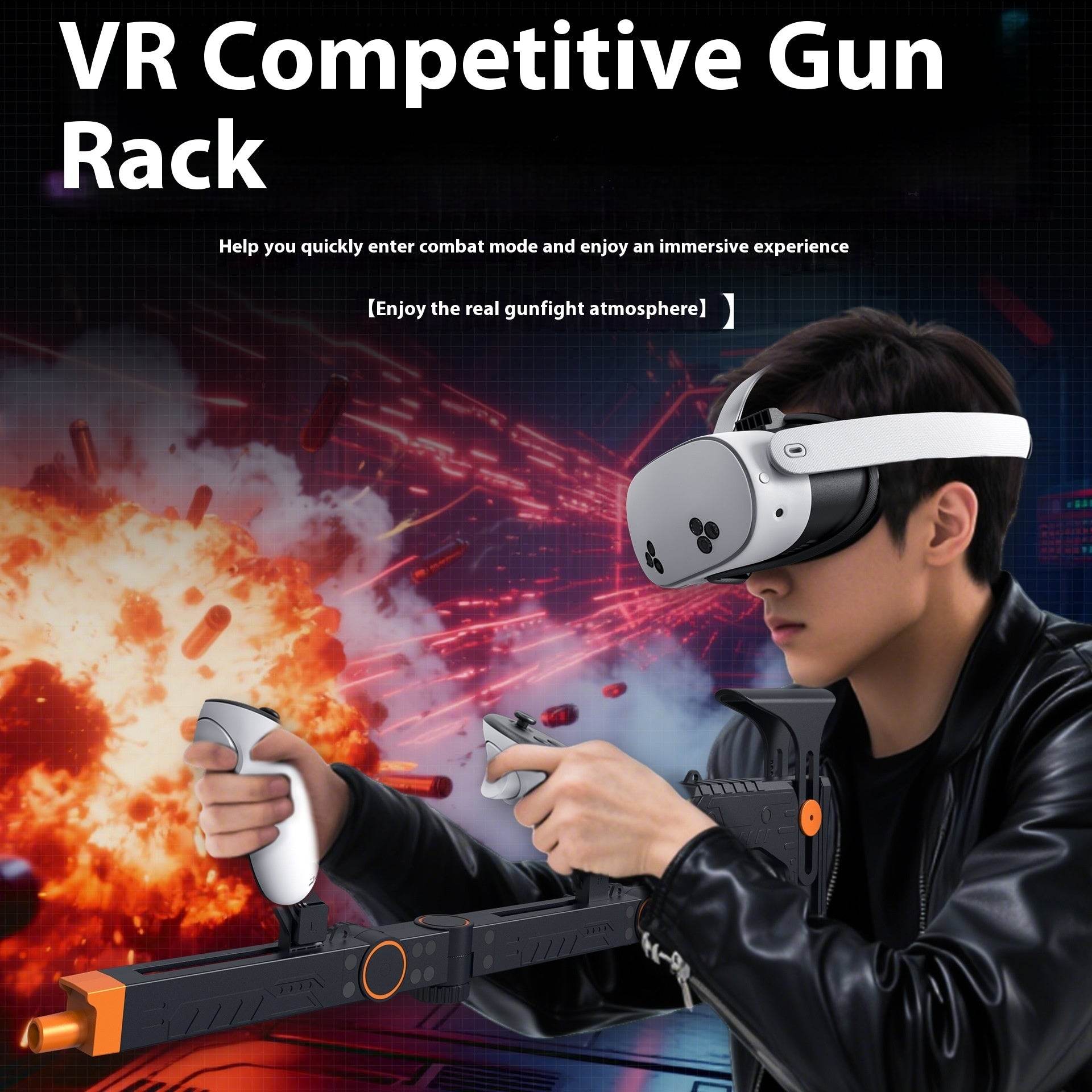 Quest 3 Gun Mount Submachine Gun VR Physical Auxiliary Accessories 