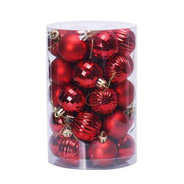 34 Christmas Ball Set 4cm Christmas Ornaments 