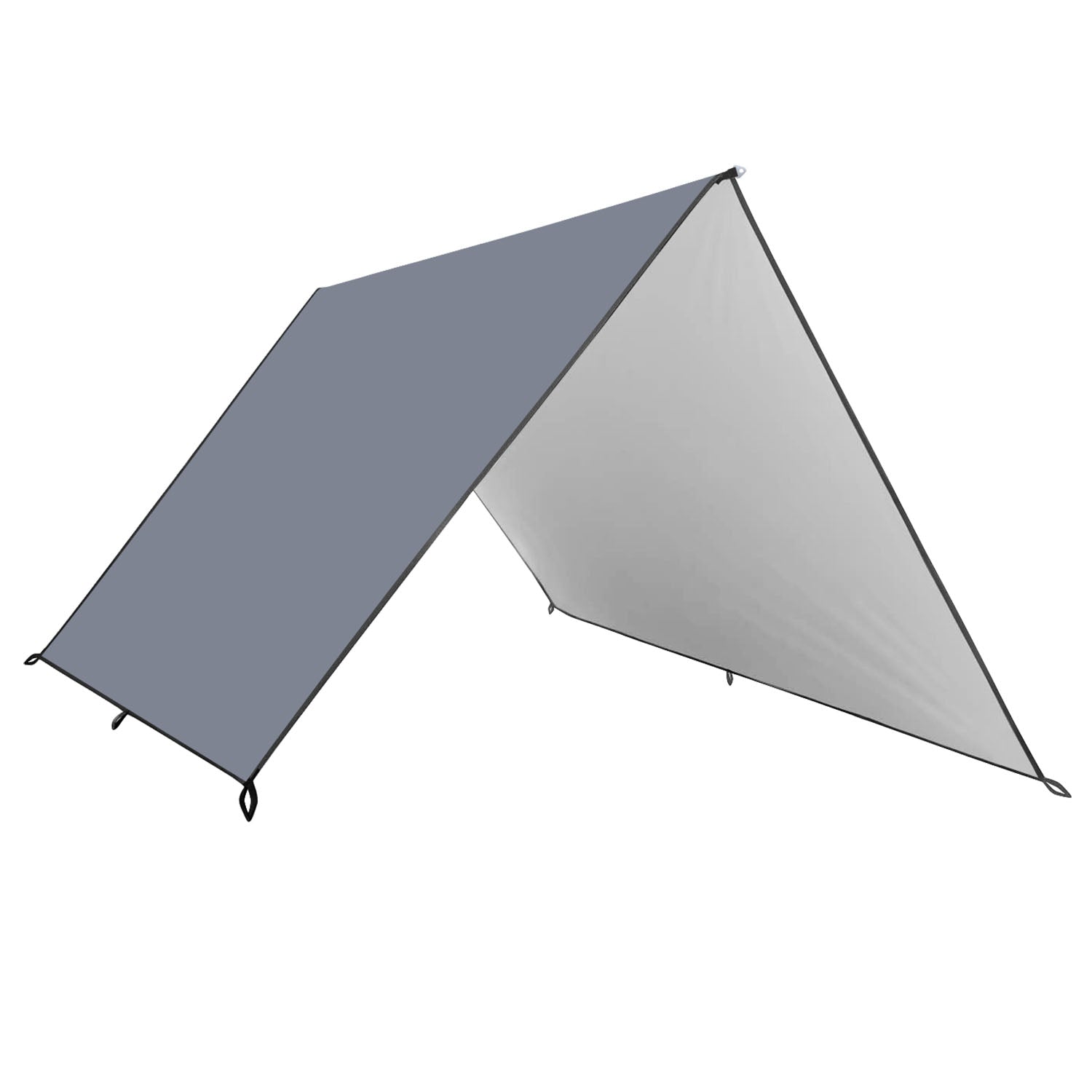 Waterproof Camping Tarp Kit Tent Canopy Rain Fly Awning Shelter for Outdoor Picnic Hammock Hiking Backpacking Travelling UV Protection 9.84*16.4ft