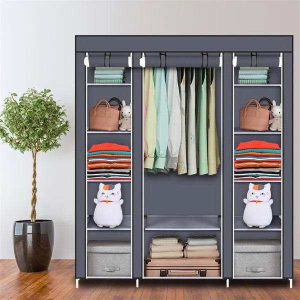 69 Portable Clothes Closet Wardrobe Storage Organizer With Non 