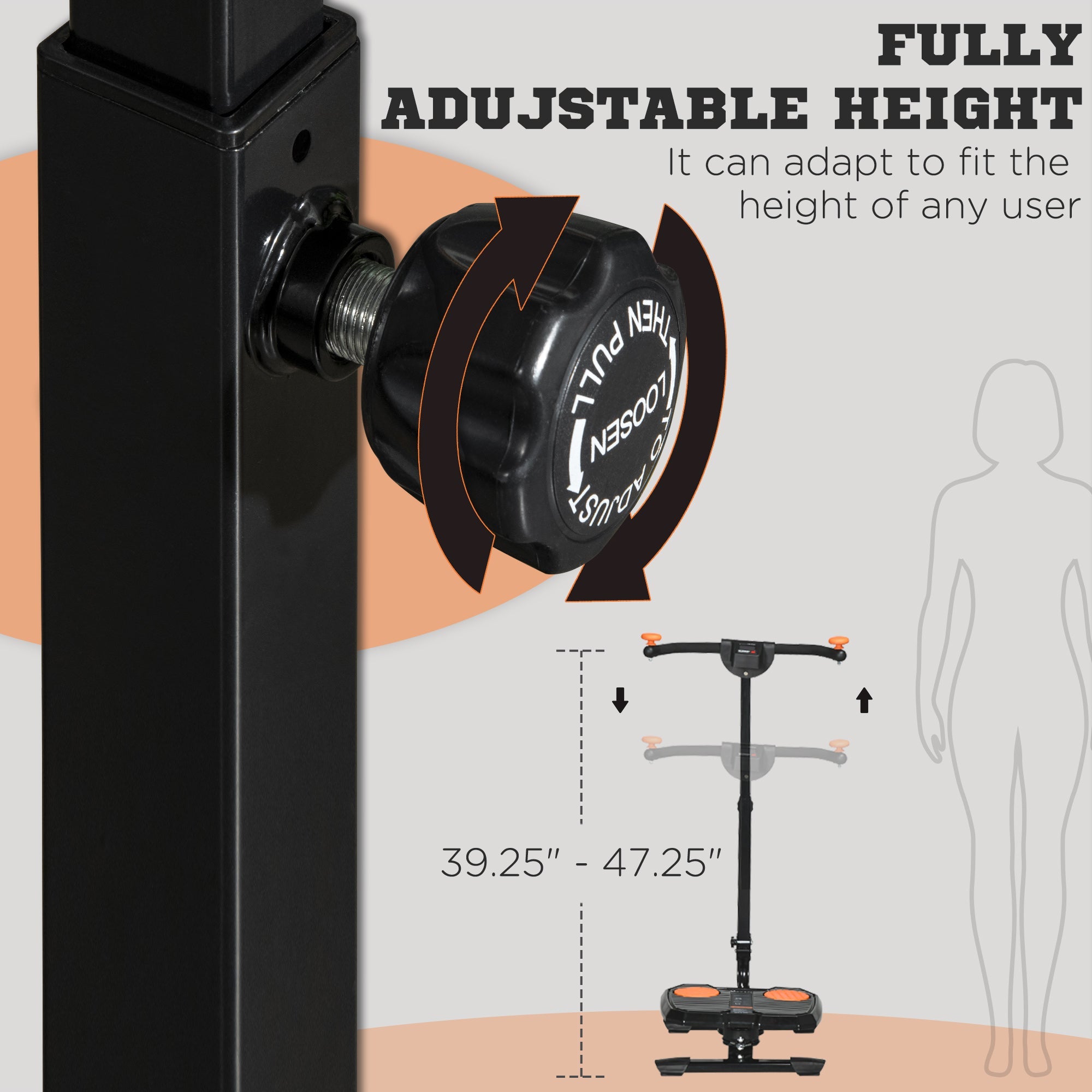 Soozier Foldable Ab Twister Board for Waist Trimming, Ab Waist Sculptor Workout Equipment wirh Screen Showing Time, Calories 