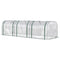 Outsunny Portable Mini Tunnel Greenhouse 10' x 3' x 2.5' with 3 Zipped Doors Clear Easy Assembly