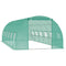 Outsunny Large Walk-in Tunnel Greenhouse: 26.2'x10'x6.7' Steel Frame for Outdoor Garden Plants, Green