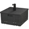 Outsunny 3-in-1 Patio Umbrella Base with Wheels, Side Table & Planter, 175lbs, Heavy-Duty, Black