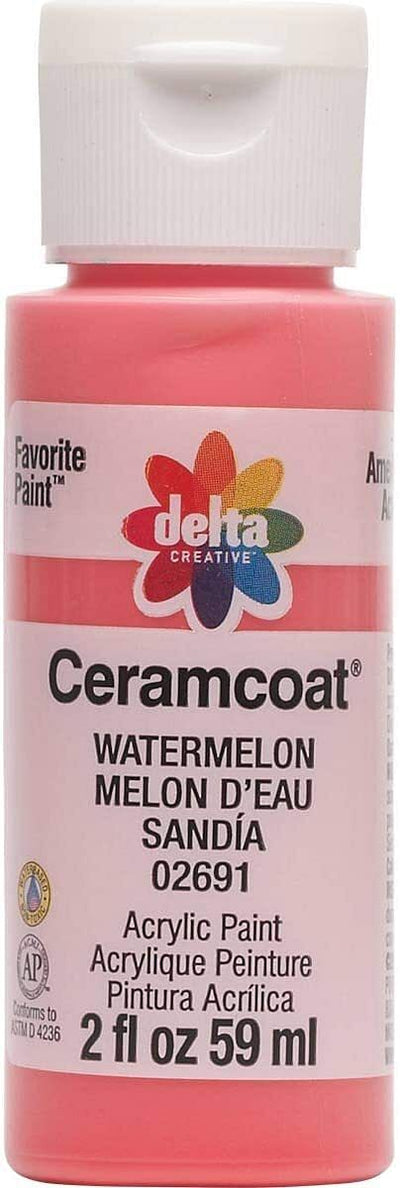 Ceramcoat Acrylic Paint 2oz Watermelon - Opaque - Free Shipping 