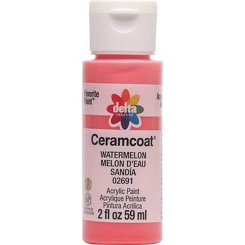 Ceramcoat Acrylic Paint 2oz Watermelon - Opaque - Free Shipping