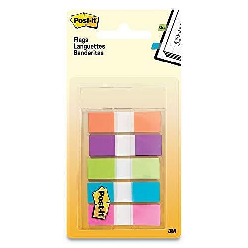 Post-it Flags Page Marker Assorted Bright 100 Flags - Free Shipping