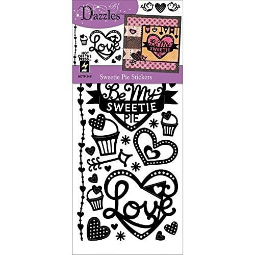 Dazzles Black Sweetie Pie Stickers - Free Shipping 