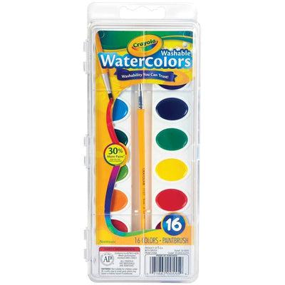 Crayola Washable Watercolors 16 color - Free Shipping 