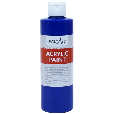 Handy Art Acrylic Paint 8oz Ultra Blue - Free Shipping 