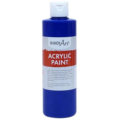 Handy Art Acrylic Paint 8oz Ultra Blue - Free Shipping