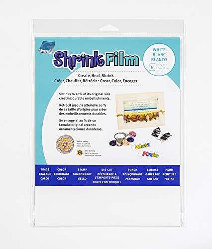Graphix Shrink Film - White 8.5x11 - 6ct - Free Shipping 