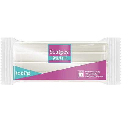 Sculpey III Polymer Clay Pearl 8oz - Free Shipping 