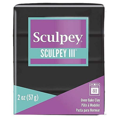 Polyform Sculpey III Polymer Clay Black - Free Shipping 
