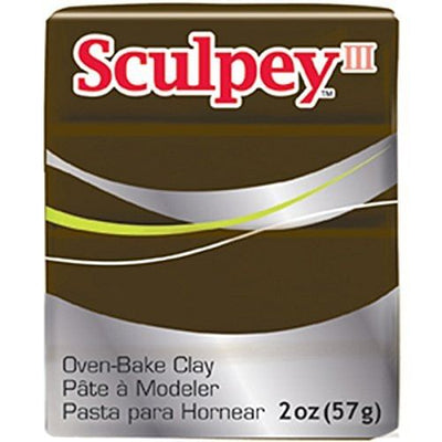 Sculpey III Polymer Clay Suede Brown - Free Shipping 