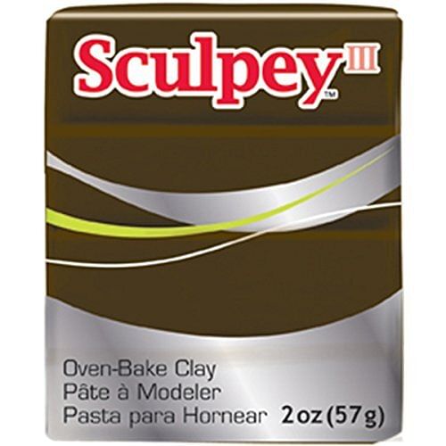 Sculpey III Polymer Clay Suede Brown - Free Shipping