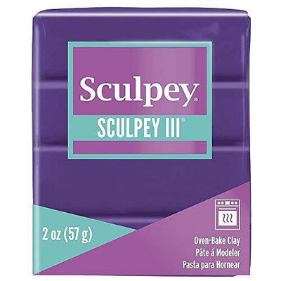 Sculpey III Polymer Clay Purple - Free Shipping 