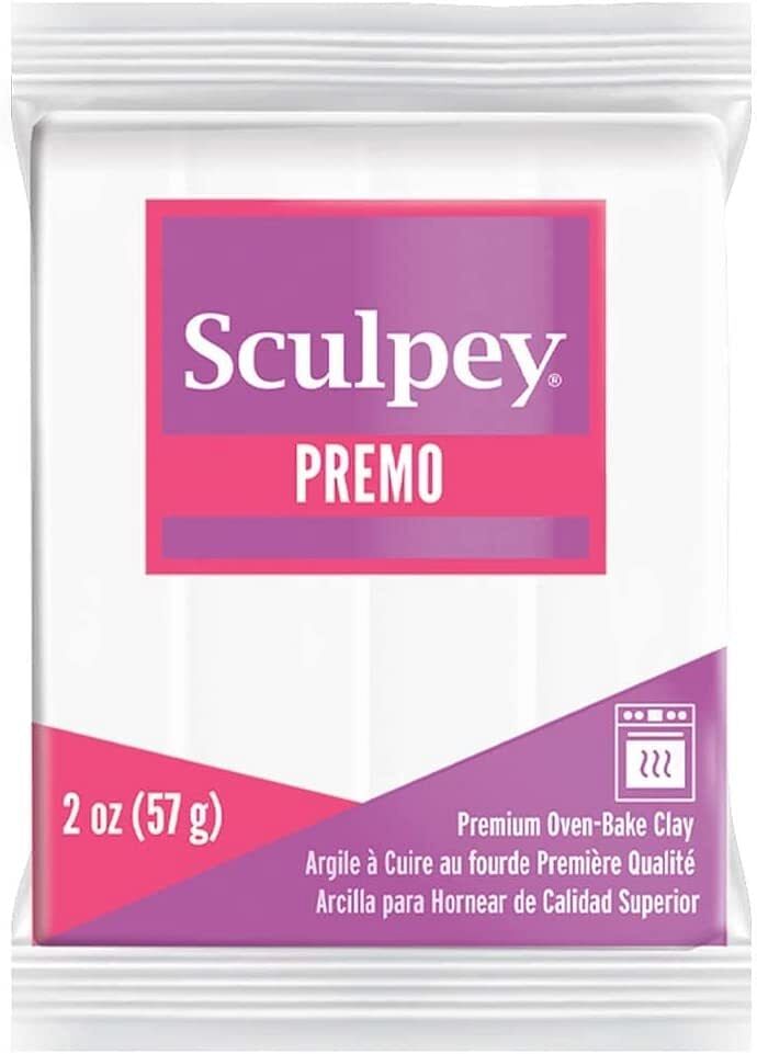 Premo Sculpey Polymer Clay 2oz White - Free Shipping