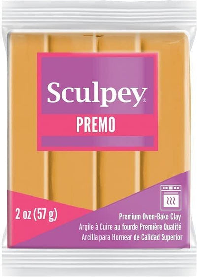Sculpey Premo Mustard 2oz - Free Shipping 