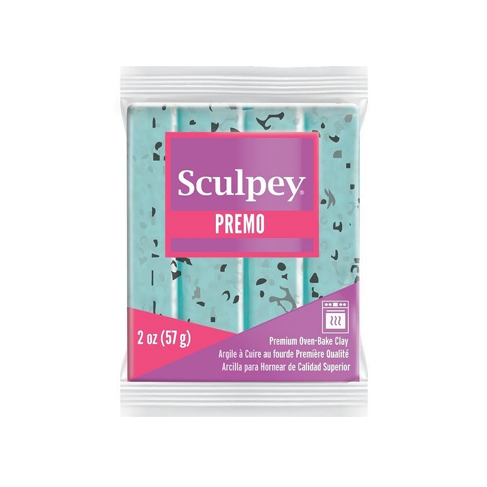 Premo Sculpey Clay Turquoise Granite 2oz - Free Shipping