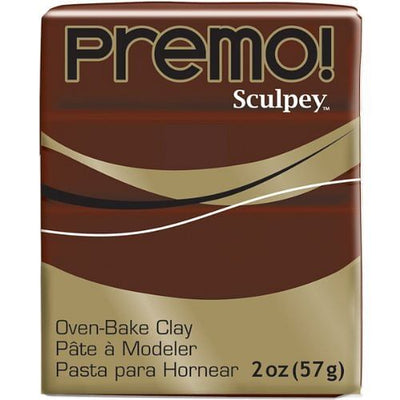 Premo! Polymer Clay 2oz Burnt Umber - Free Shipping 