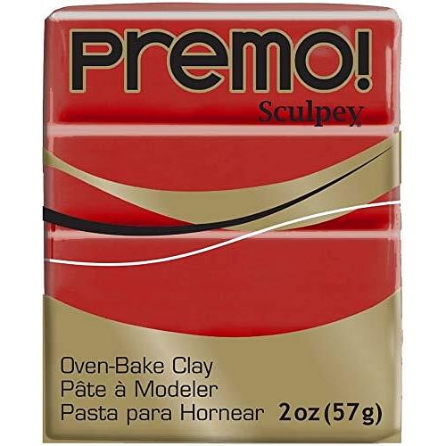 Premo Sculpey Polymer Clay 2oz Cayenne - Free Shipping 