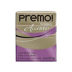 Premo Clay Yellow Gold Glitter - Free Shipping