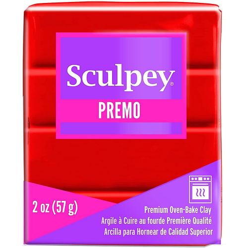 Sculpey Polymer Clay Cadmium Red Hue - Free Shipping