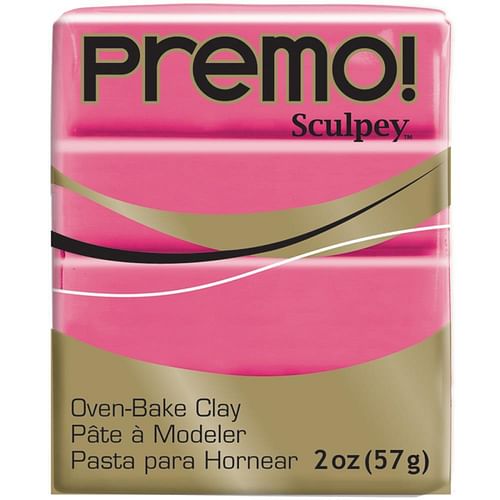 Sculpey Premo Clay 2oz Fluorescent Pink - Free Shipping