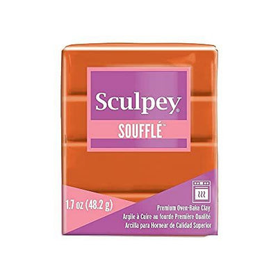 Sculpey Souffl Polymer Clay Pumpkin Orange - Free Shipping 