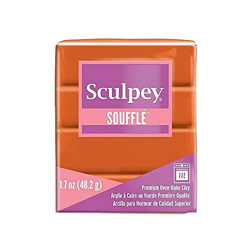 Sculpey Souffl Polymer Clay Pumpkin Orange - Free Shipping