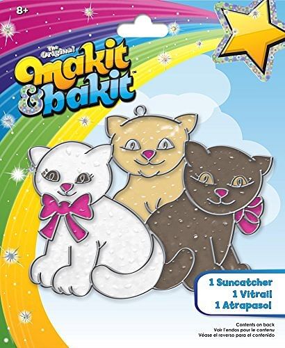 MaKit & BaKit Glittering Suncatcher Kit Kittens - Free Shipping