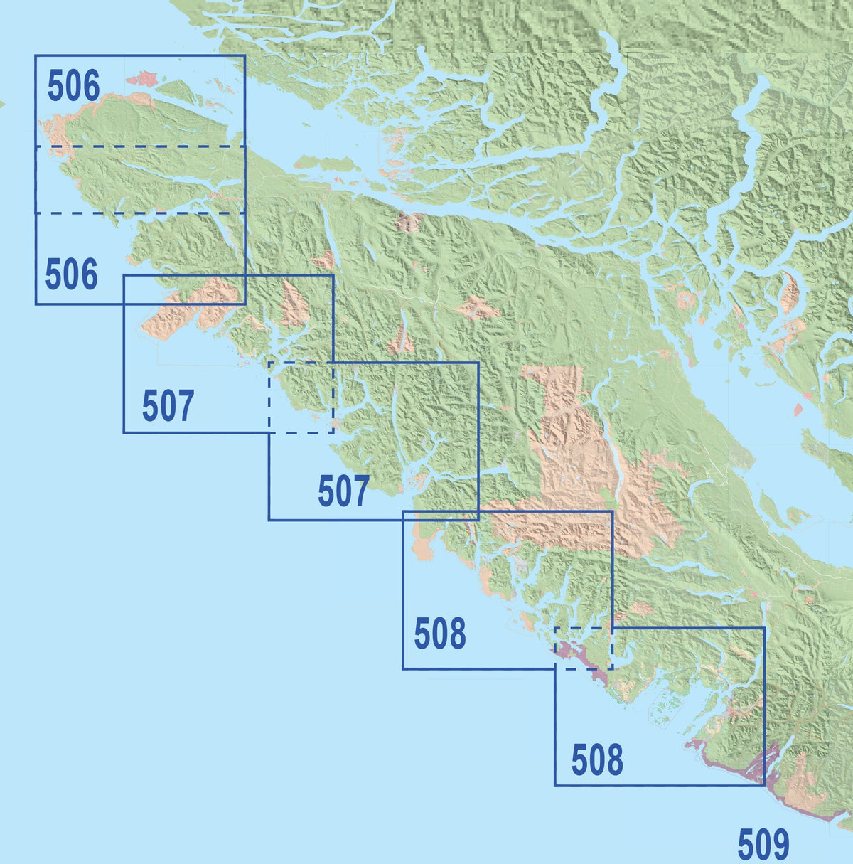 506 Quatsino/Cape Scott Outside Passage Chart Assistant 