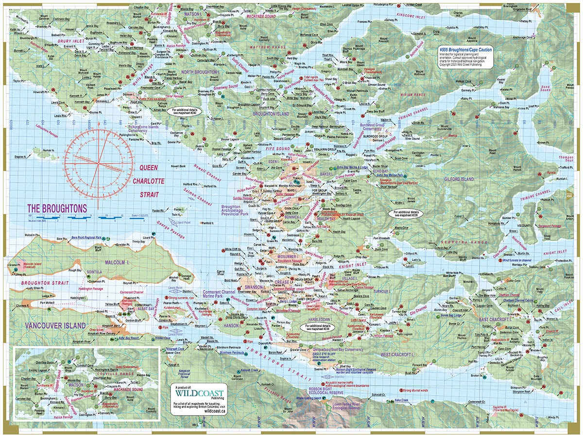 505 Broughtons/Cape Caution Inside Passage Chart Assistant 