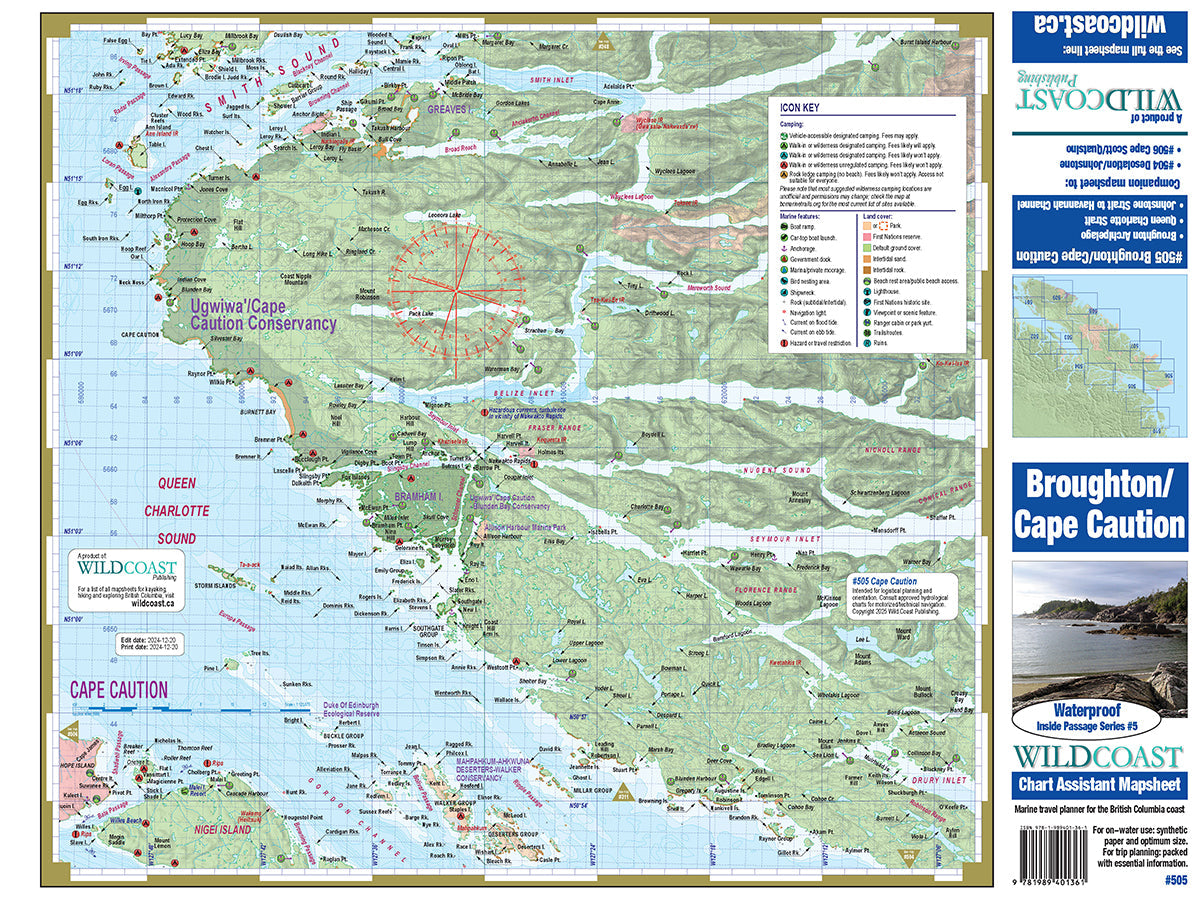 505 Broughtons/Cape Caution Inside Passage Chart Assistant 