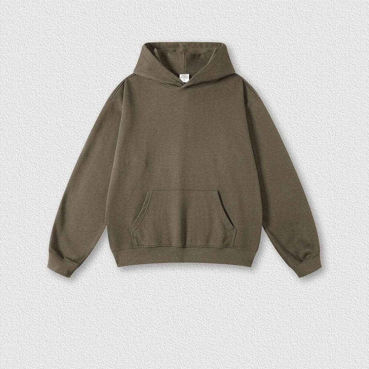 2pcs Men's Cotton American-style Heavy Hoodie Sweatshirt Pullover sweatsuit Outfit set