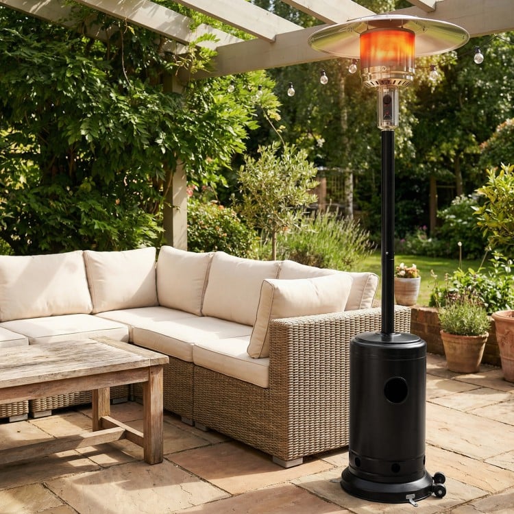 50,000 BTU Patio Propane Gas Heater with Stainless Steel Burner