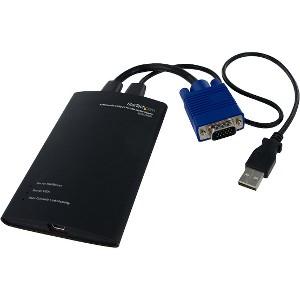 KVM Console to USB 2.0 Portable Laptop Crash Cart Adapter - Notebook Netbook Crash cart adapter - Compact - KVM to USB Notebook Portable KVM Console 